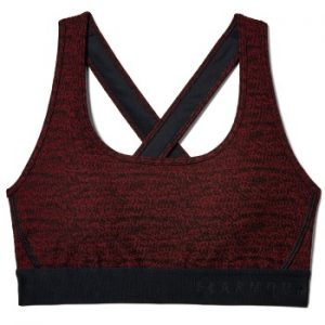 Under Armour BH Crossback Jacquard Sports Bra Röd Mönstrad polyester Small Dam