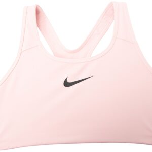 Nike Women's Swoosh Medium Su, Echo Pink/Black, Xs, Sport-Bh