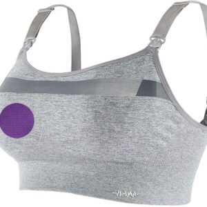 Cache Coeur WOMA Seamless Gravid/Amning Sport-BH, Grey XXL