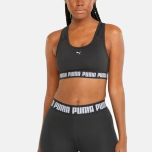 Mid Impact Puma Strong Bra, Puma Black, S, Löparkläder