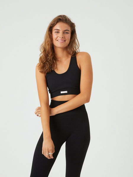 Björn Borg Studio Low Seamless Bra Svart, ML Björn Borg Studio Low Seamless Bra Svart, ML